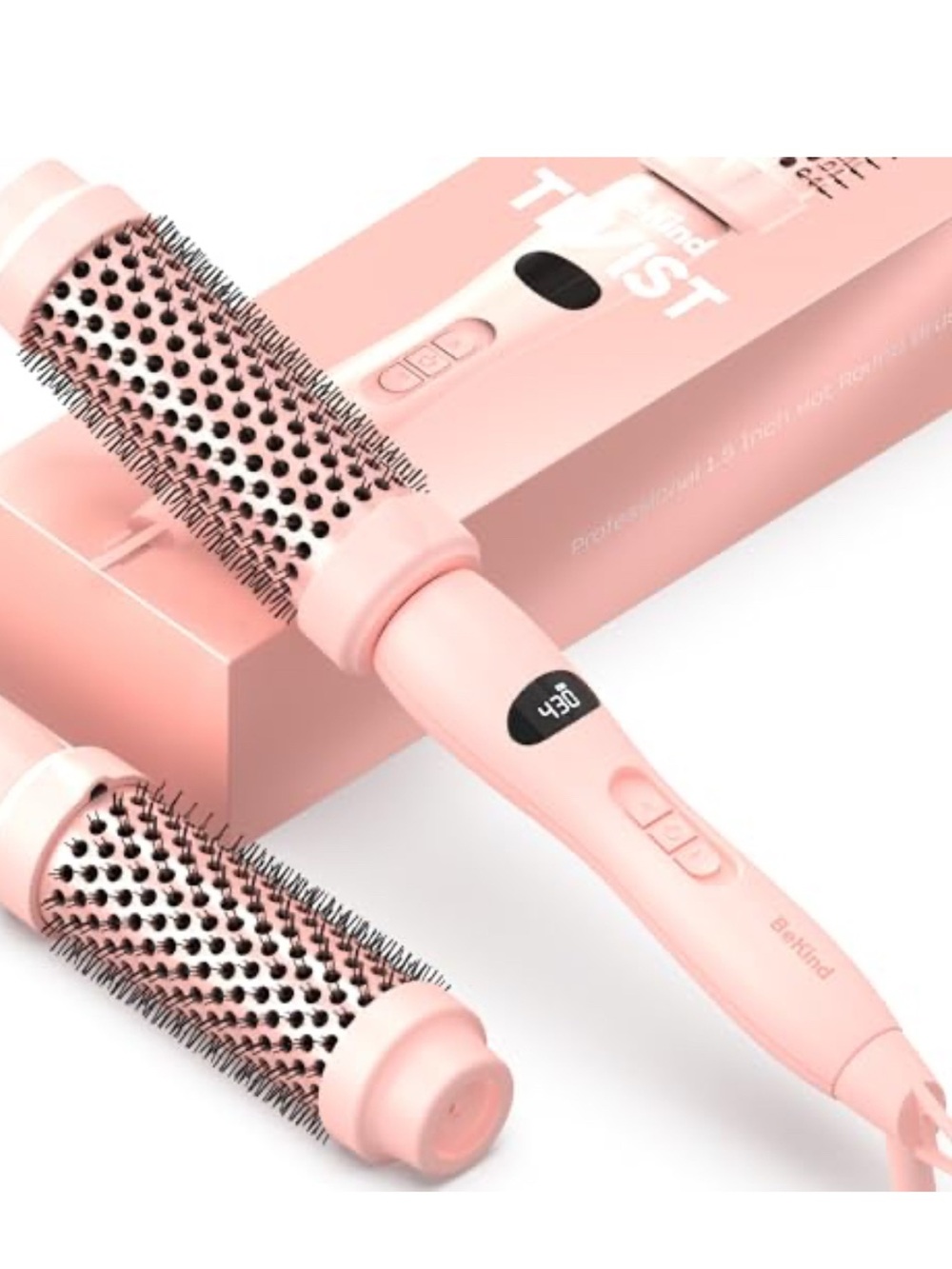 BeKind Twist Heated Round Brush - Peach